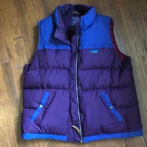 LLBean down vest XL